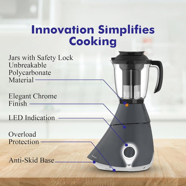 Matchless Mixer Grinder 4J, 110 V, Grey, 550 Watts3