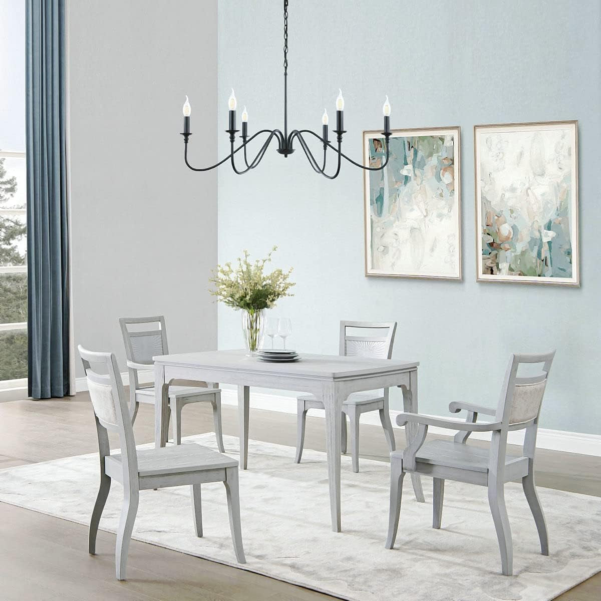 black-chandelier-6-light-farmhouse-chandelier-for-dining-room