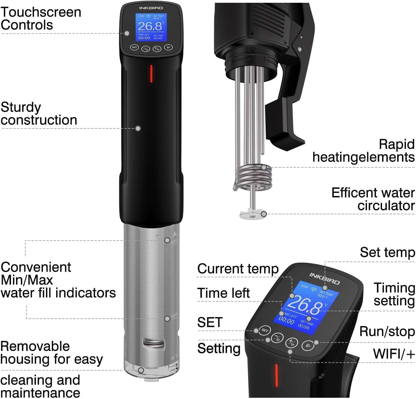 nkbird-wifi-sous-vide-cooker-isv-100w-1000-watts-fast-heating-w-free-app-sous-vide-machine-immersion-circulator-w-14-free-preset-recipes-thermal-immersion-w-smart-timer-calibration-function