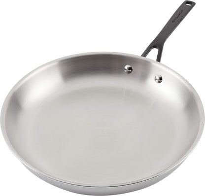 Kitchenaid 5-Ply Clad Polished Stainless Steel Fry Pan/Skillet, 12.25 Inch7