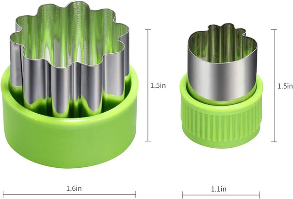24 Pcs Cookie Cutters Fruit Cutter Set Vegetable Stamps Mold4