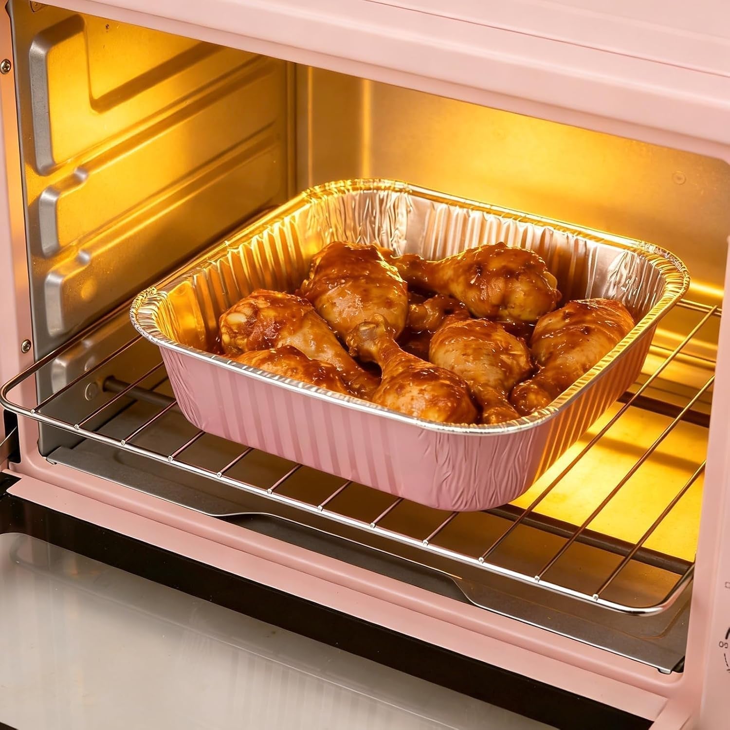35-pack-pink-8x8-inch-disposable-aluminum-pans-with-plastic-lids-stickers-and-cake-spoons-square-cake-pans-for-parties-baking-trays-foil-pans-for-holiday-cooking-parties-meal-prep-storage