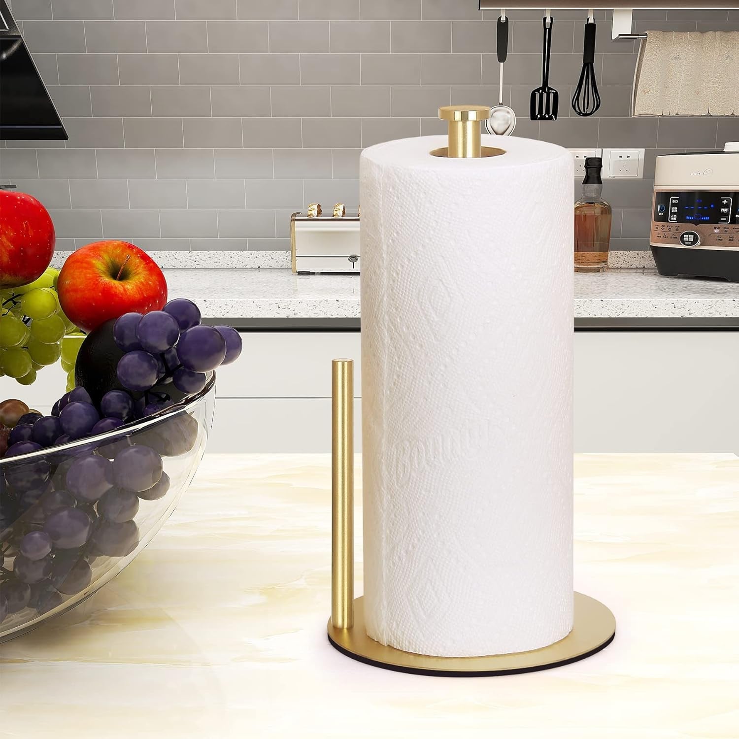 gold-countertop-paper-towel-holder-stainless-steel-modern-kitchen-and-bathroom-organization