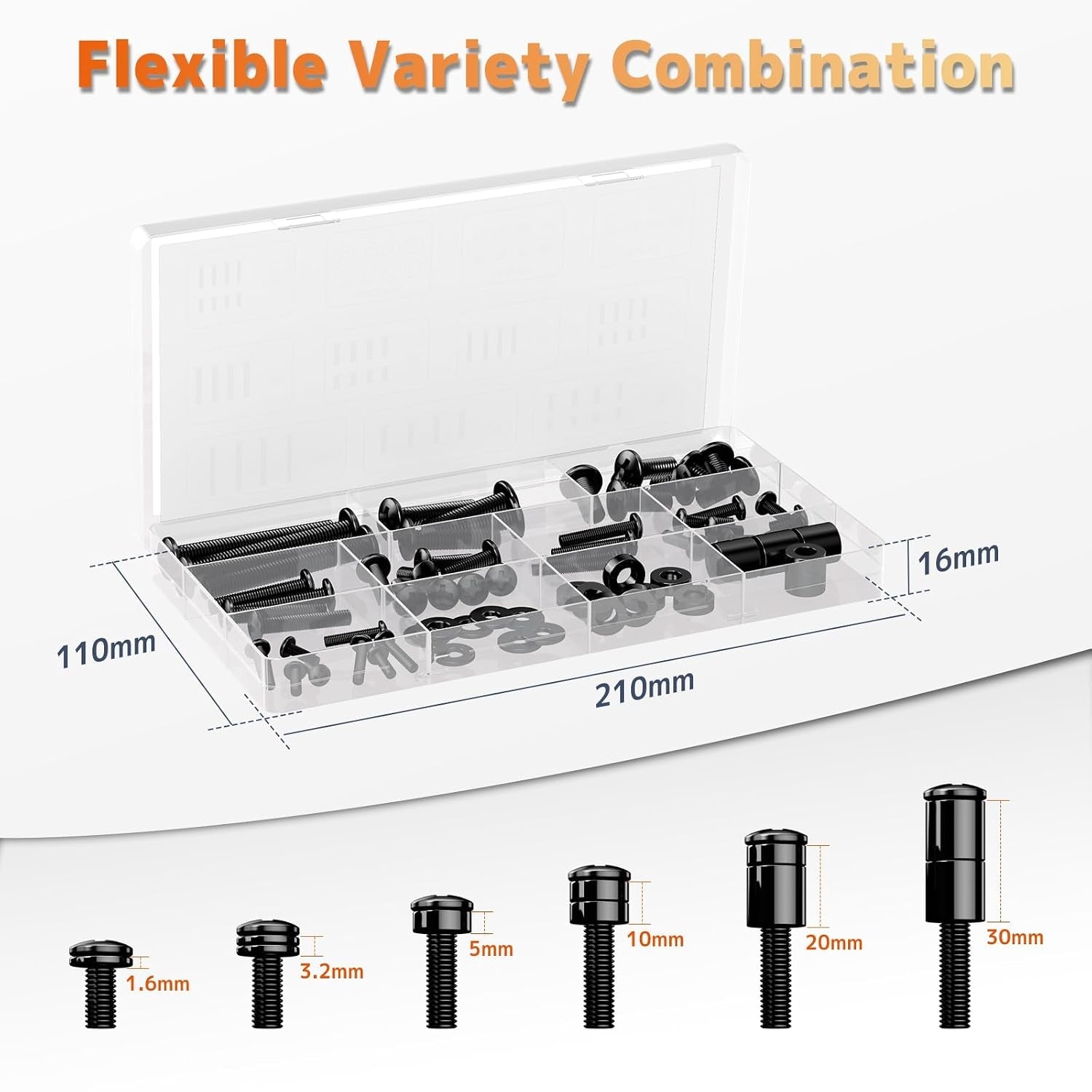 universal-tv-mounting-hardware-screw-kit-m4-m8-screws-for-vesa-mounts-black-screws-complete-set-includes-bolts-washers-and-spacers-fits-most-tvs-monitors-up-to-80-inches-organized-storage-case