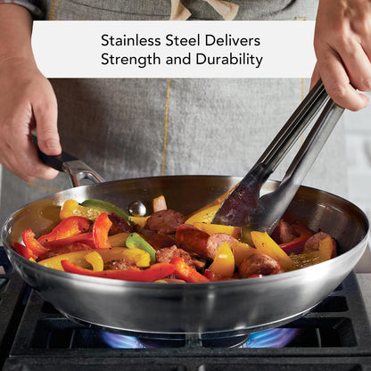 Kitchenaid Stainless Steel Cookware Induction Pots and Pans Set, 10-Piece, Brushed Stainless Steel4
