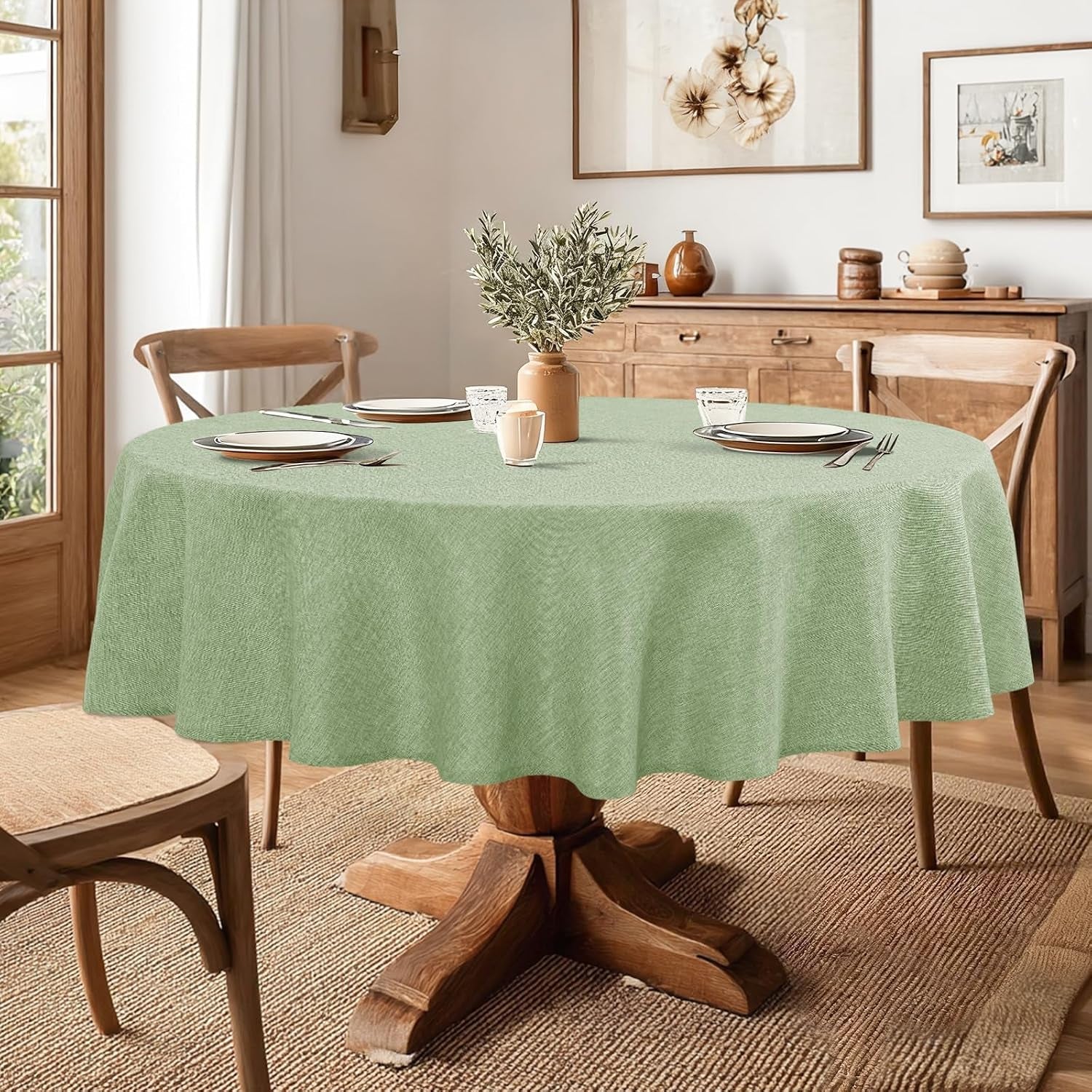round-table-cloth-faux-linen-farmhouse-tablecloth-wrinkle-and-stain-resistant-decorative-fabric-table-cover-for-kitchen-dining-room-parties-and-camping-sage-green-108-inch-round