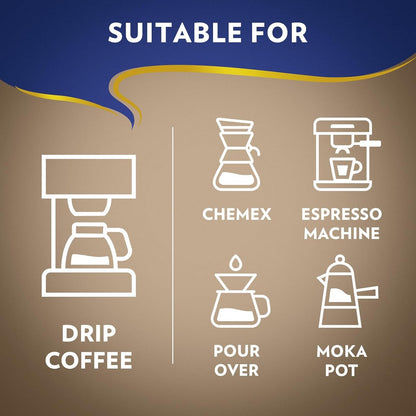 Lavazza Super Crema Ground Coffee, Medium Roast, Arabica and Robusta Blend, 32 Oz Bag (Pack of 1)5