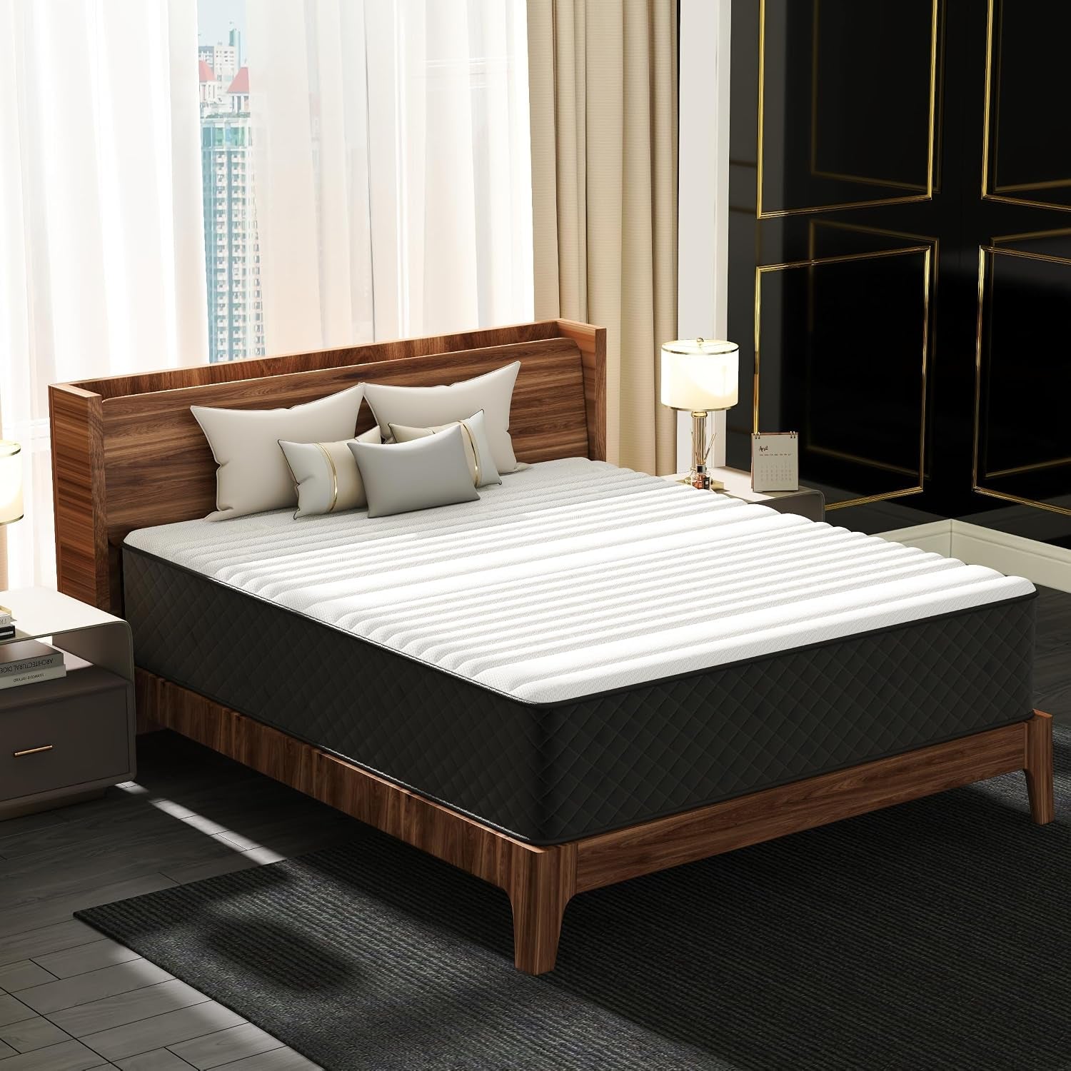 12-inch-queen-hybrid-mattress-in-a-box-firm-pocket-spring-gel-foam-pressure-pain-relief-motion-isolation-certipur-us-certified-gel-memory-foam-layer