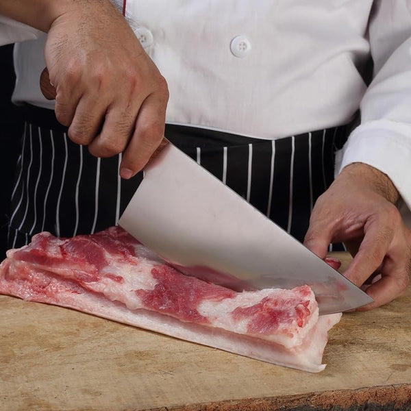 Meat Cleaver, 8 Inch Stainless Steel Slaughter House Butcher Knife Pork Sheep Knives Chef Cutter Barbecue Slicing Knives6
