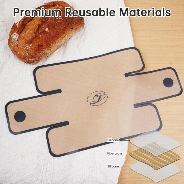 Silicone Bread Sling, Nonstick Reusable Loaf Pan Liner, Brown | Eco-Friendly Fits 9X5, 9.5X5, 10X5 Inch Bakeware, Dishwasher Safe, Clever Folded Corners Prevent Batter Leakage6