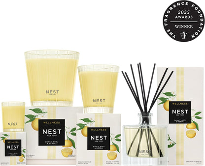 NEST New York Scented Classic Candle, Sunlit Yuzu & Neroli - 8.1 Oz - up to 60-Hour Burn Time - Reusable Glass Vessel7