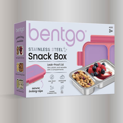 Bentgo Stainless Steel Snack Box, Leak-Proof, 2 Compartments, 2-Cup Capacity8