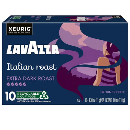 Lavazza Italian Roast, Keurig Single Serve K-Cup Pods, 60Ct (6 Packs of 10)10