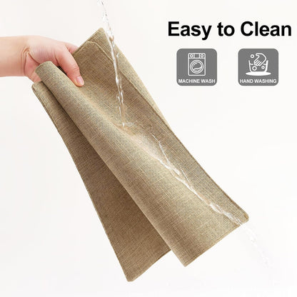 Cloths Placemats for Dining Table Set of 6, 13" X 19", Flaxen7