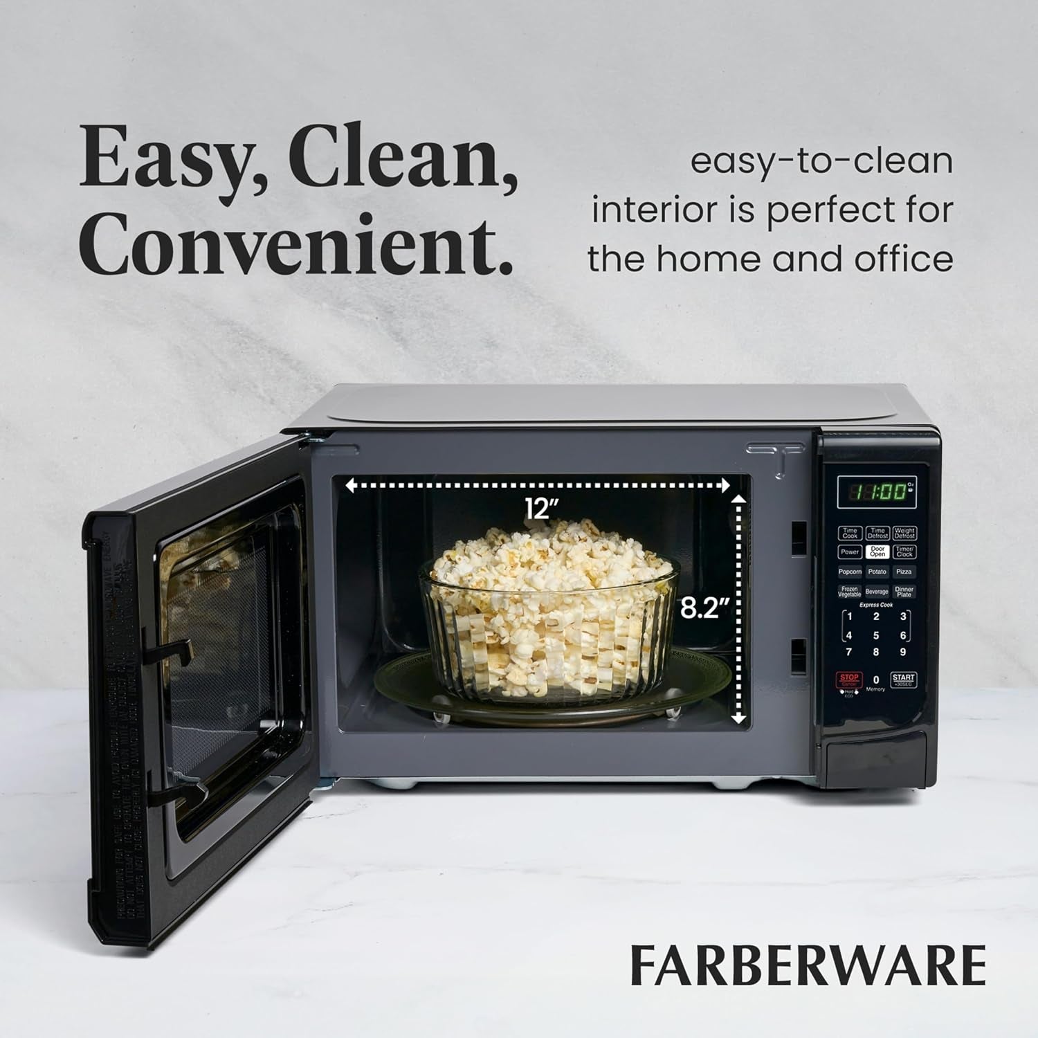 0-7-cu-ft-countertop-microwave-oven-700-watts-power-auto-cook-settings-defrost-easy-clean-and-child-safety-lock-black