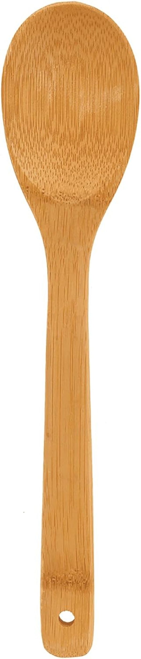 JDS Bamboo Cooking Utensils Set, Includes Spoon, Slotted Spatula, and Salad Fork, 3 Piece3