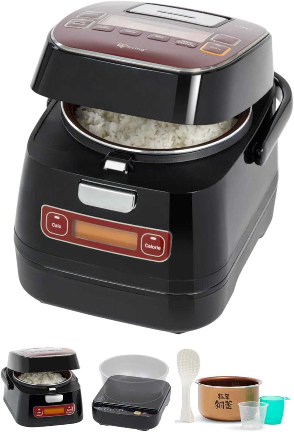 2-in-1-rice-cooker-and-induction-cooktop-burner-3-cup-uncooked-6-cup-cooked-and-warmer-portable-and-compact-ih-cooktop-with-calorie-counter-and-timer-7-cooking-modes