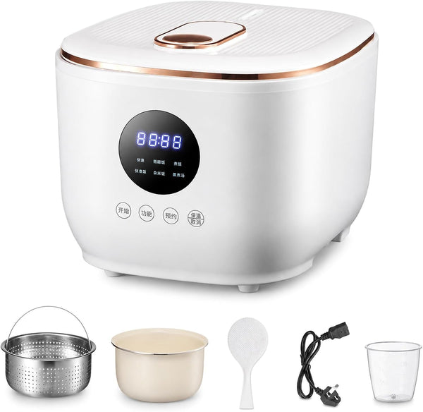 3L Healthy Low Carb Rice Cooker, Low Sugar Digital Steamer, Porridge, Soup, Quick Rice, White Rice, 5 Cooking Functions, 24-Hour Smart Appointment, 8 Hours Heat Preservation1