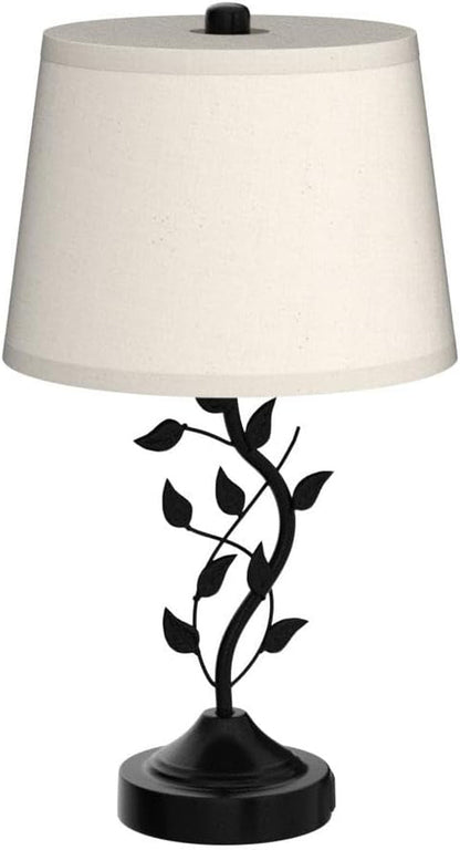 3-Way Dimmable Touch Table Lamps Set of 2, Rustic Leaf Bedside Lamps4