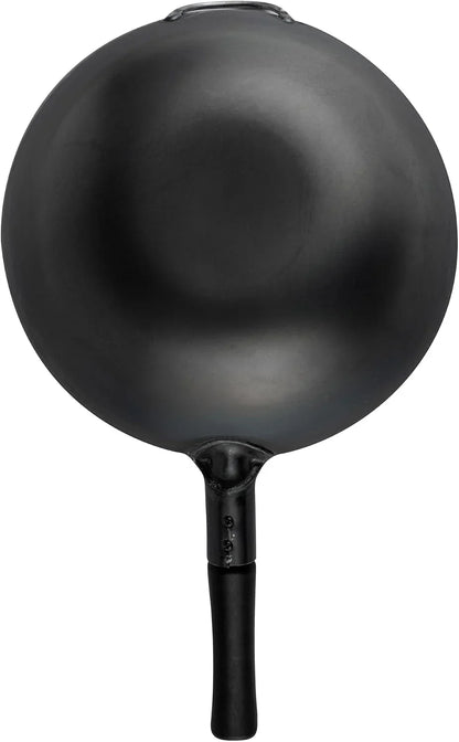 Carbon Steel Wok 1 Pack of 13.3 Inch Heavy-Duty Uniform Heat Distribution Pan Induction Compatible Flat Bottom Wok Welded Handle Black for Gas Stovetops and Grills15