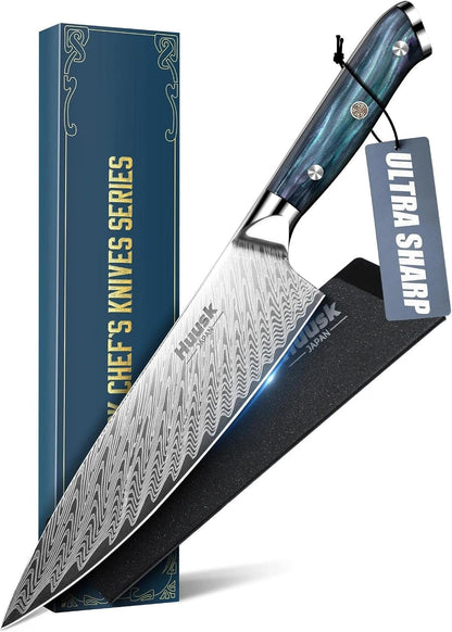 Japanese Stainless Chef Knife,Ultra Sharp Kitchen Knife with Sheath1
