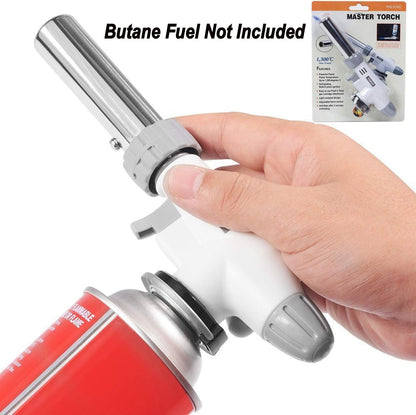 Butane Torch Blow Lighter Kitchen Culinary Torches Head | Reverse Use with Adjustable Flame, Ideal for Chef Cooking, Creme, Brulee, BBQ, Baking, DIY Soldering, Gas Not Included3