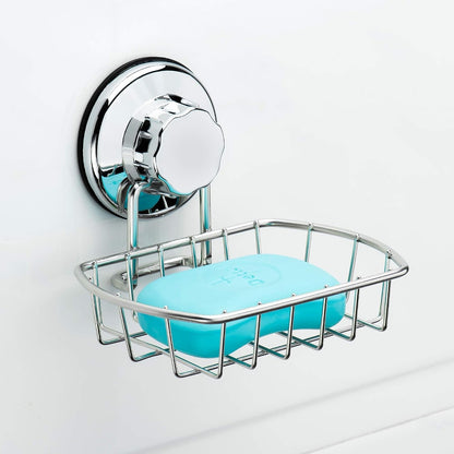 3In1 Suction Cup Shower Caddy Bath Wall Shelf + Soap Dish Holder for Large Shampoo Shower Gel Holder Bathroom Storage - Rustproof Stainless Steel7