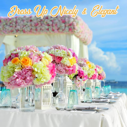 6 Pack White Tablecloths 60X102 Inch for 6Ft Rectangle Tables8