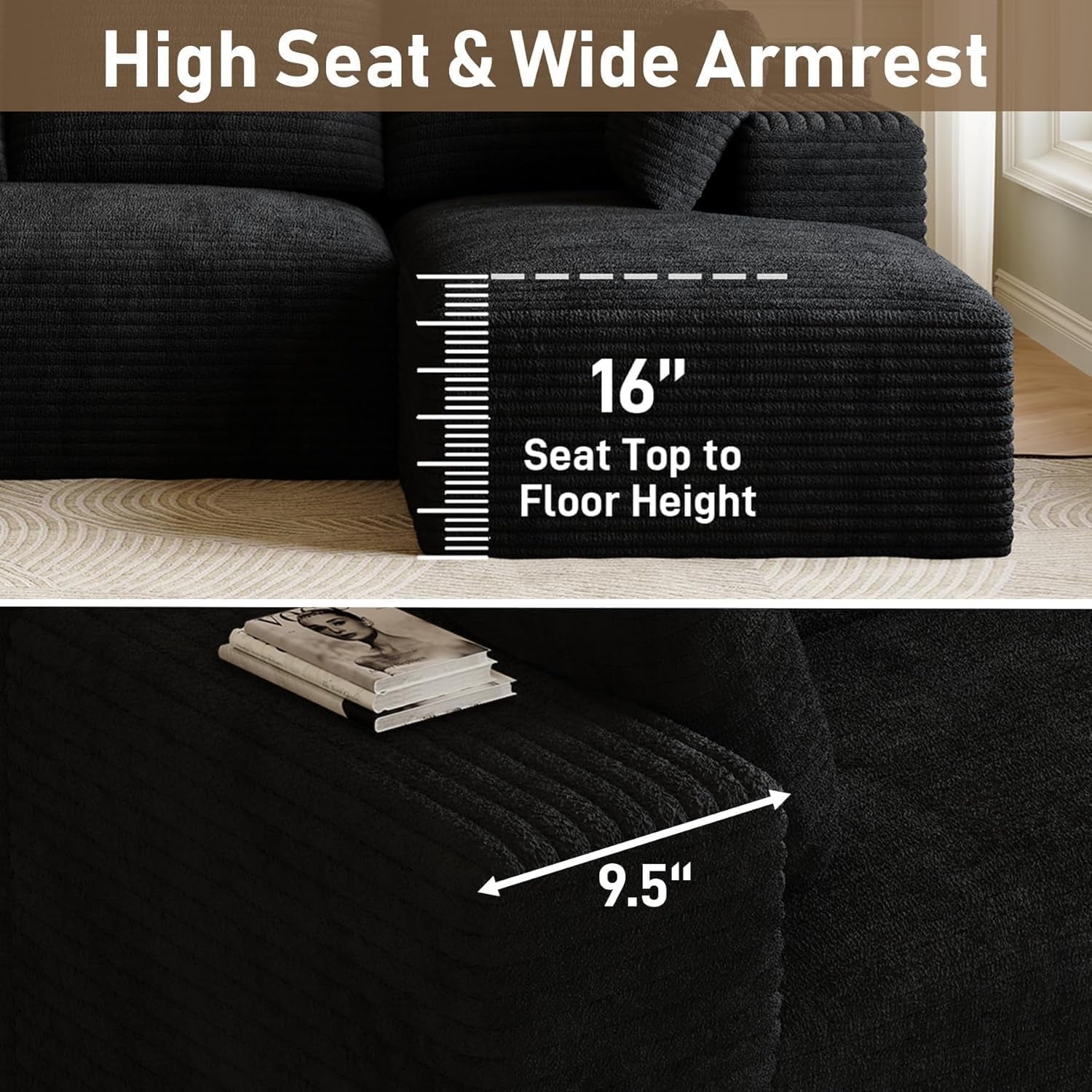 96-l-shaped-cloud-boneless-couch-sofa-with-chaise-black