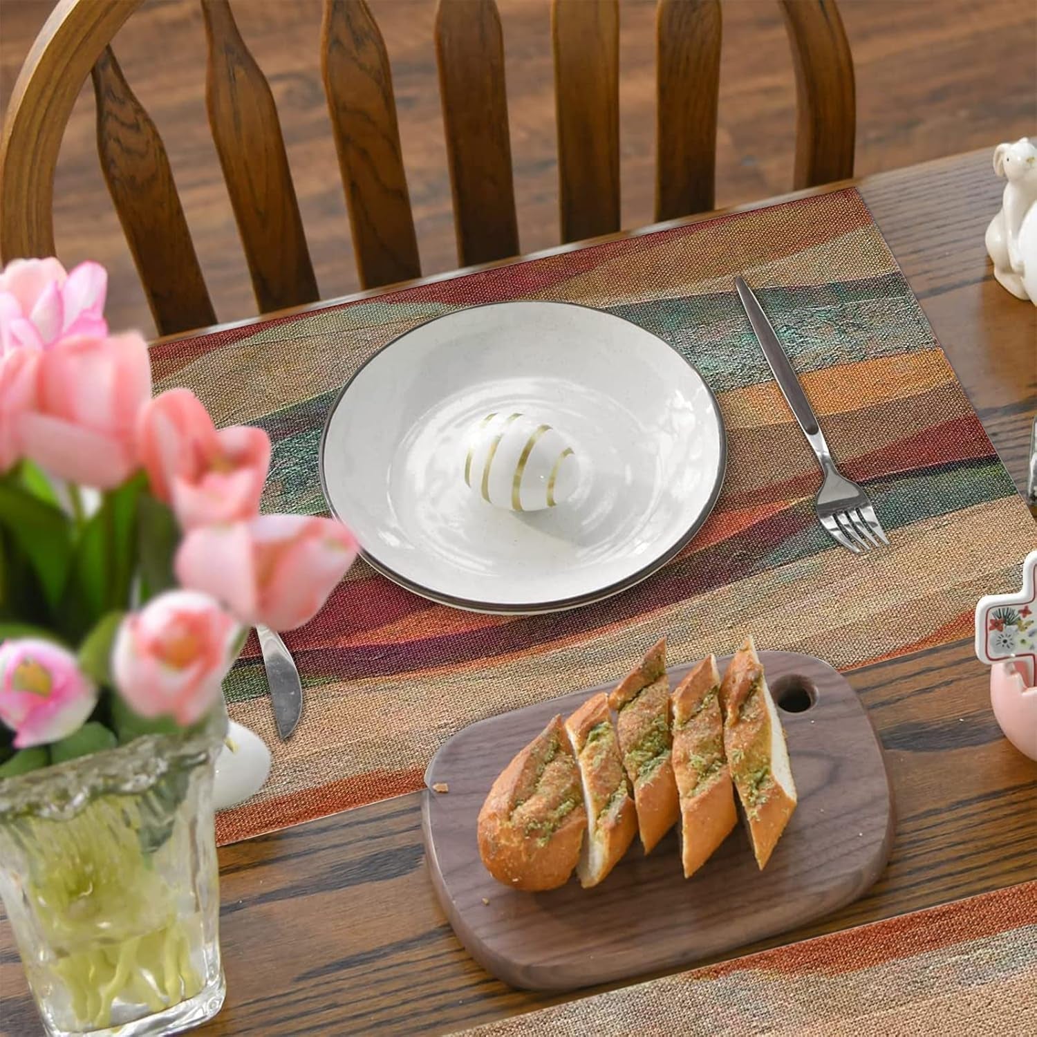 placemats-set-of-6-southwest-turquoise-arizona-stripes-placemats-travertine-sandstone-dining-table-placemats-washable-wipeable-linen-cloth-fabric-place-mat-farmhouse-holiday-party-kitchen-decor