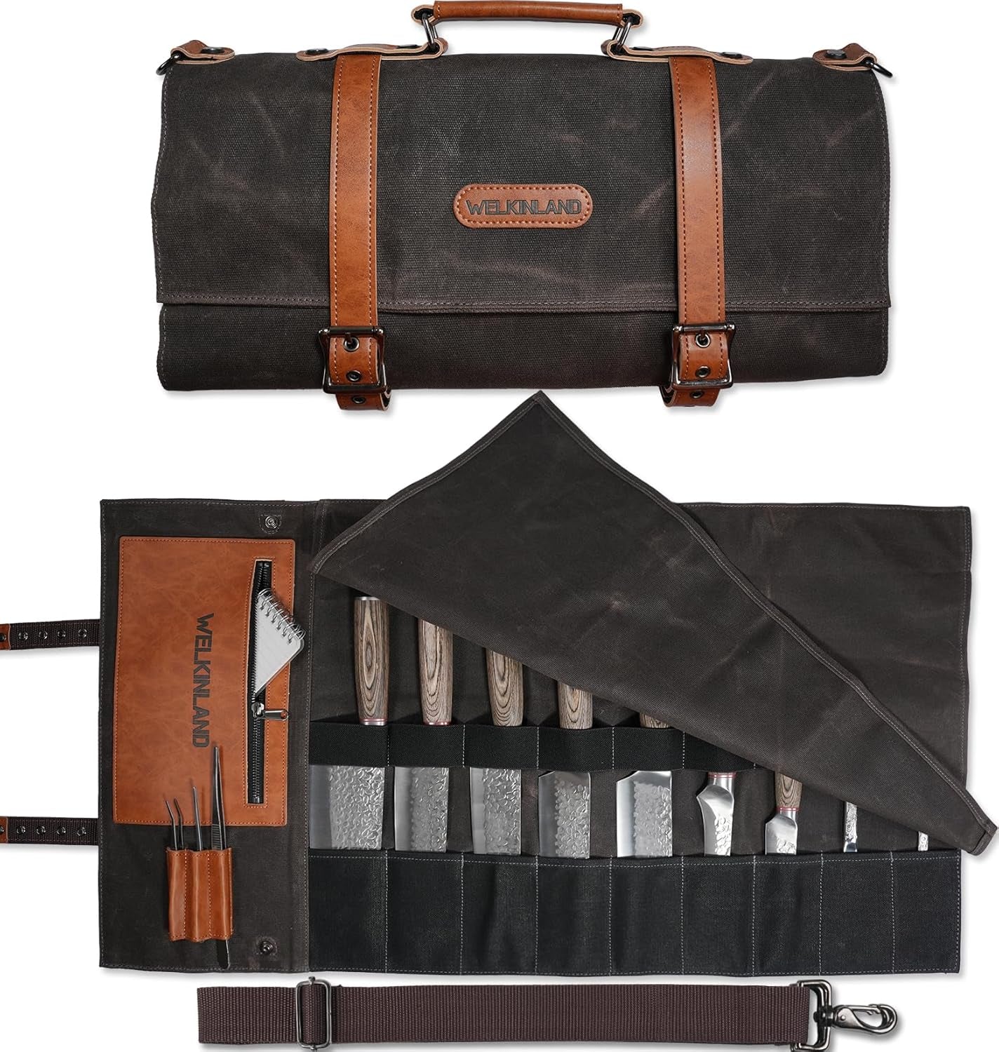 13-pocket-knife-roll-heavy-duty-canvas-leather-knife-roll-bag