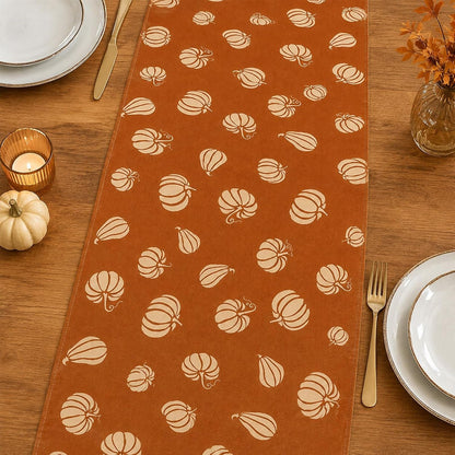 210 GSM Fall Table Runner Home Party Decoration 13X72 Inch | Pumpkins, Seasonal Kitchen Dining Table Decor4