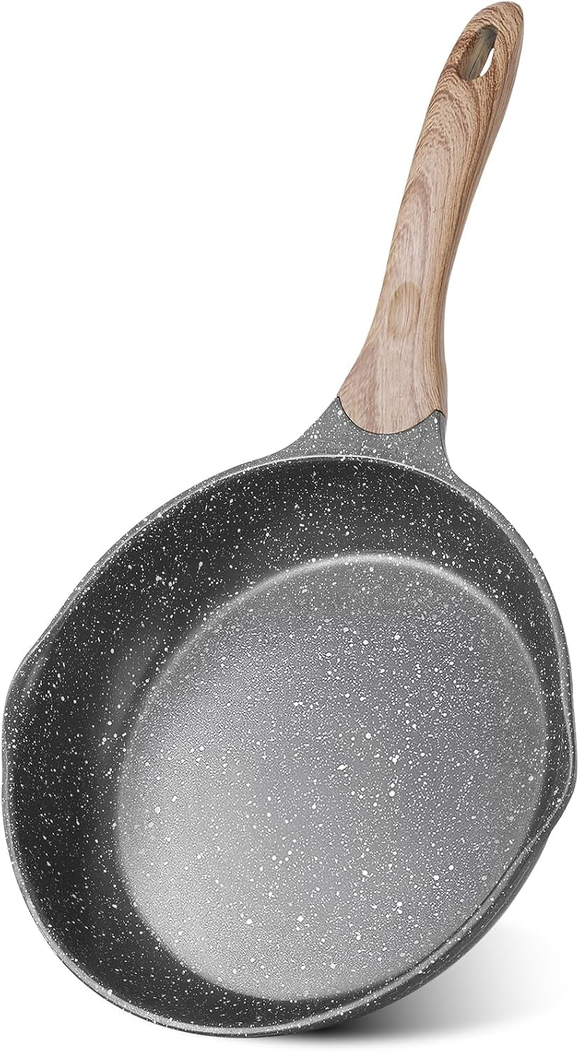 8-inch-nonstick-frying-pan-easy-clean-small-egg-pan-skillet-even-heating-all-stove-compatible-dual-spouts-pfoa-pfos-free-cool-ergonomic-handle-non-stick-omelet-cooking-fry-pan-grey