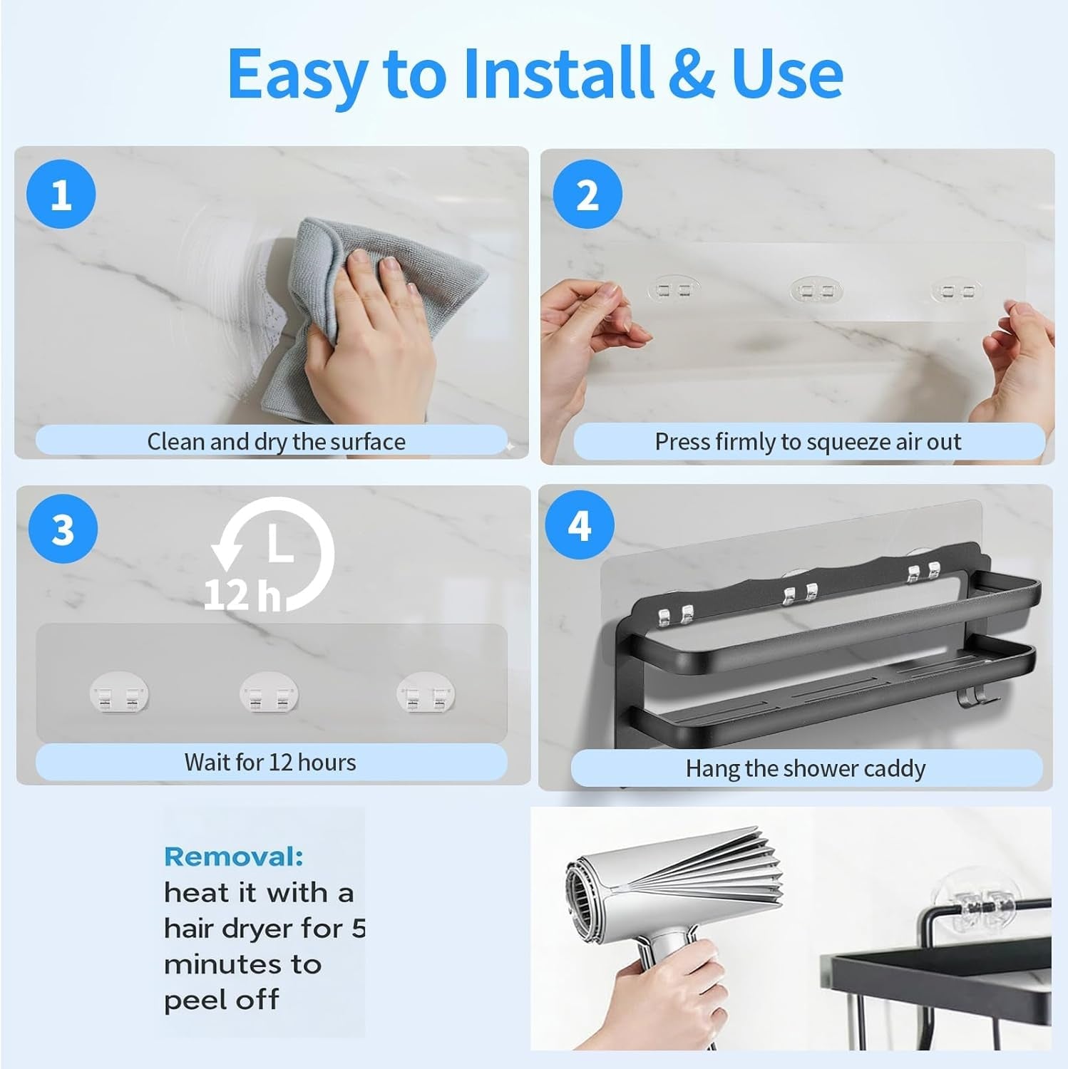 shower-caddy-adhesive-replacement-6-pcs-strong-shower-adhesive-strips