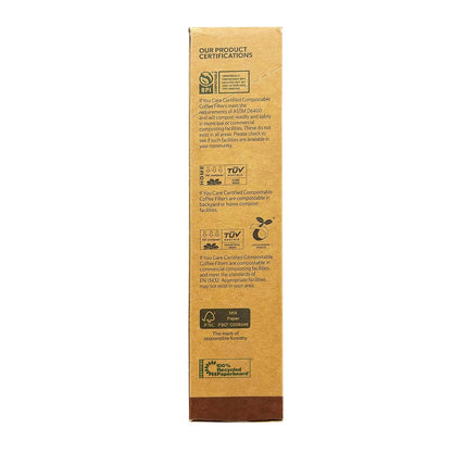 Coffee Filters No. 4 – Unbleached, Chlorine-Free Paper Filters. FSC Certified, Compostable3