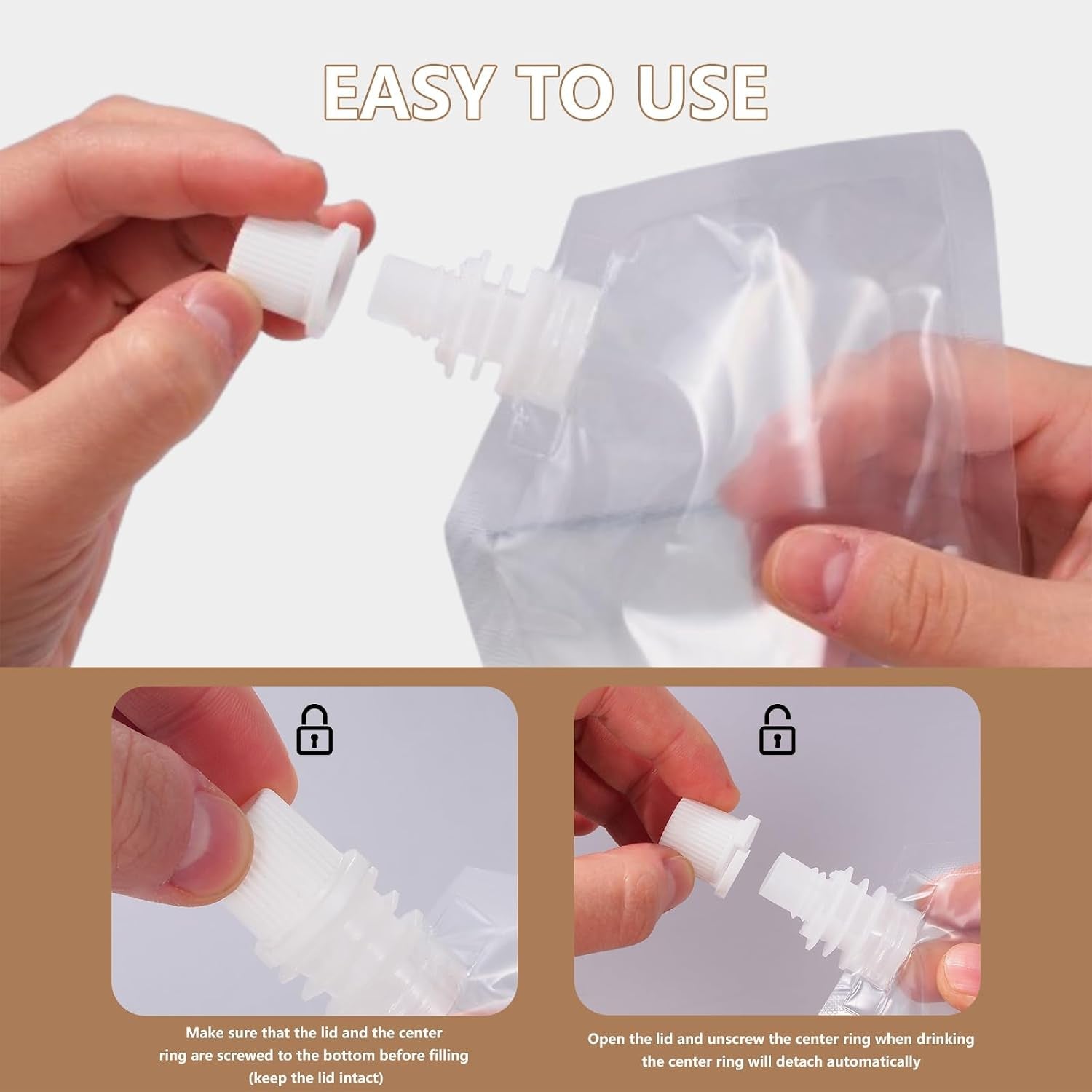 plastic-flasks-40-pcs-leak-proof-reusable-flexible-juice-bags-bpa-free-for-travel-outdoor-sports-concerts-events-8oz-40pcs-3-funnels