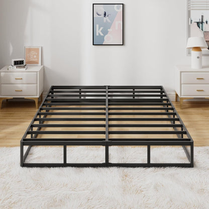 Queen Size Box Spring Bed Base 9 Inch, 3000Lbs Heavy Duty Box Spring Queen Metal Mattress Foundation, Tool-Free Easy Assembly, Noise Free7