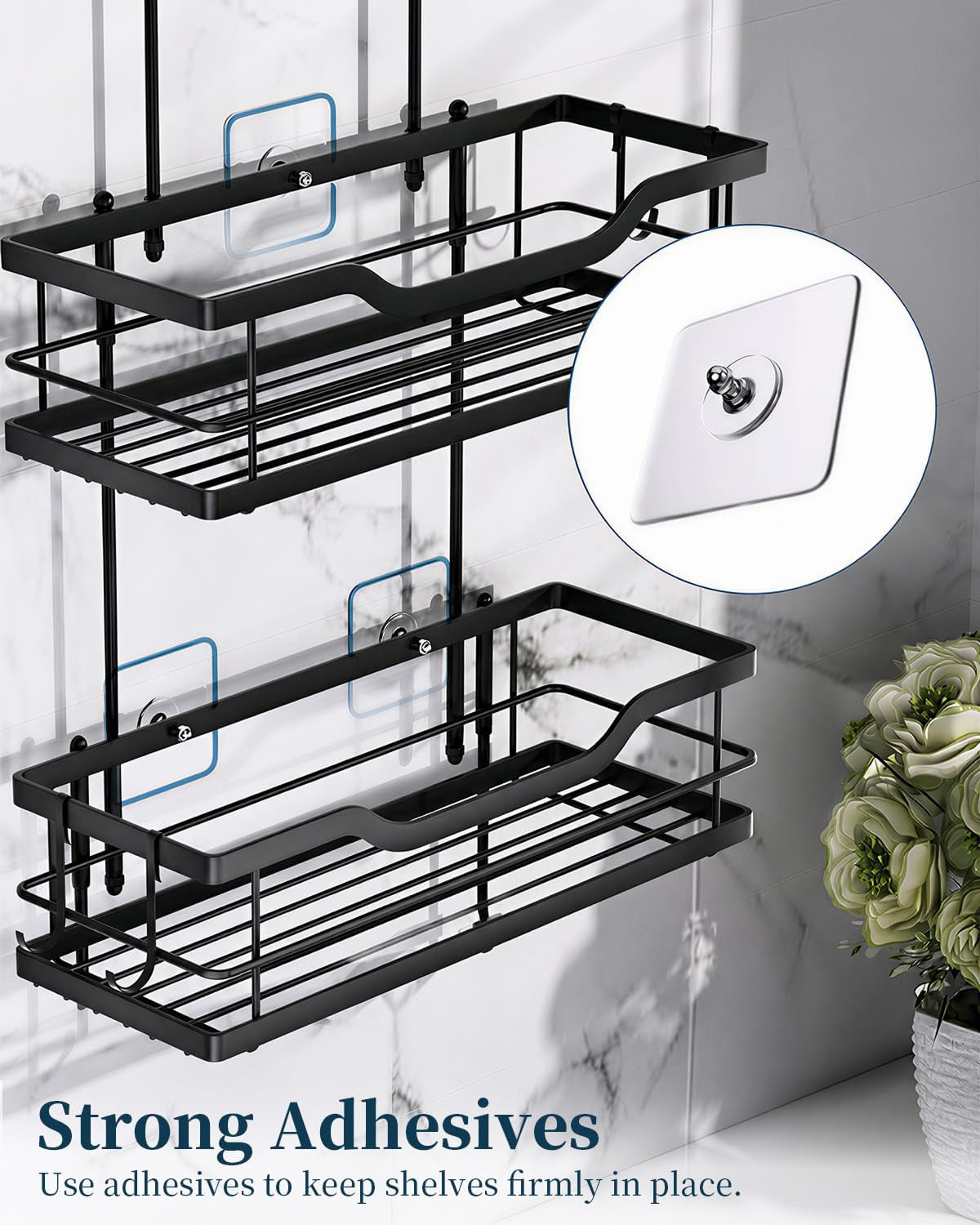 shower-caddy-hanging-3-tier-bathroom-shower-organizer-with-soap-holder-6-hooks-heavy-duty-stainless-steel-storage-rack-rustproof-fast-draining-shelves-black