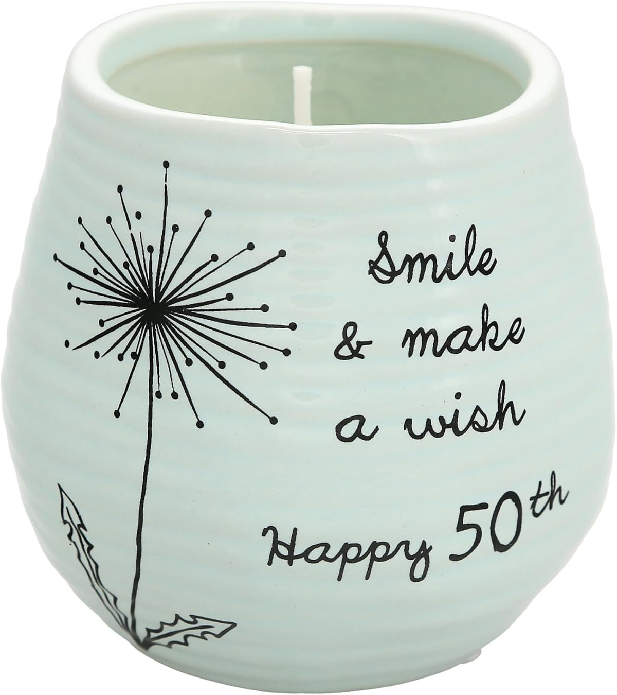 8-oz-candle-holder-green-ceramic-candle-jar-with-100-soy-wax-candle-serenity-scent-smile-and-make-a-wish-happy-50th-ideal-gift-for-loved-ones-printed-text-love-theme