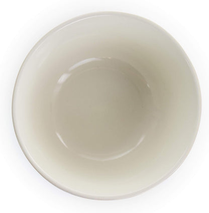 round Decorated Stoneware Scallop Embossed Dinnerware Dish Set, 16 Piece, Luna8