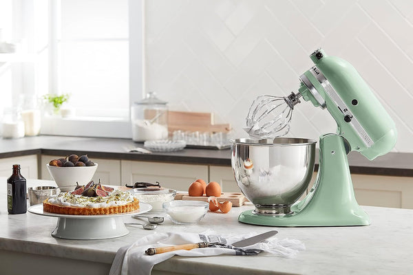 Kitchenaid Artisan, 5-Qt Tilt Head Stand Mixer, KSM150PS, Pistachio | Includes Pouring Shield for Mess-Free Mixing, 10 Speed Settings, Easily Add Ingredients with the Tilt-Head Design4