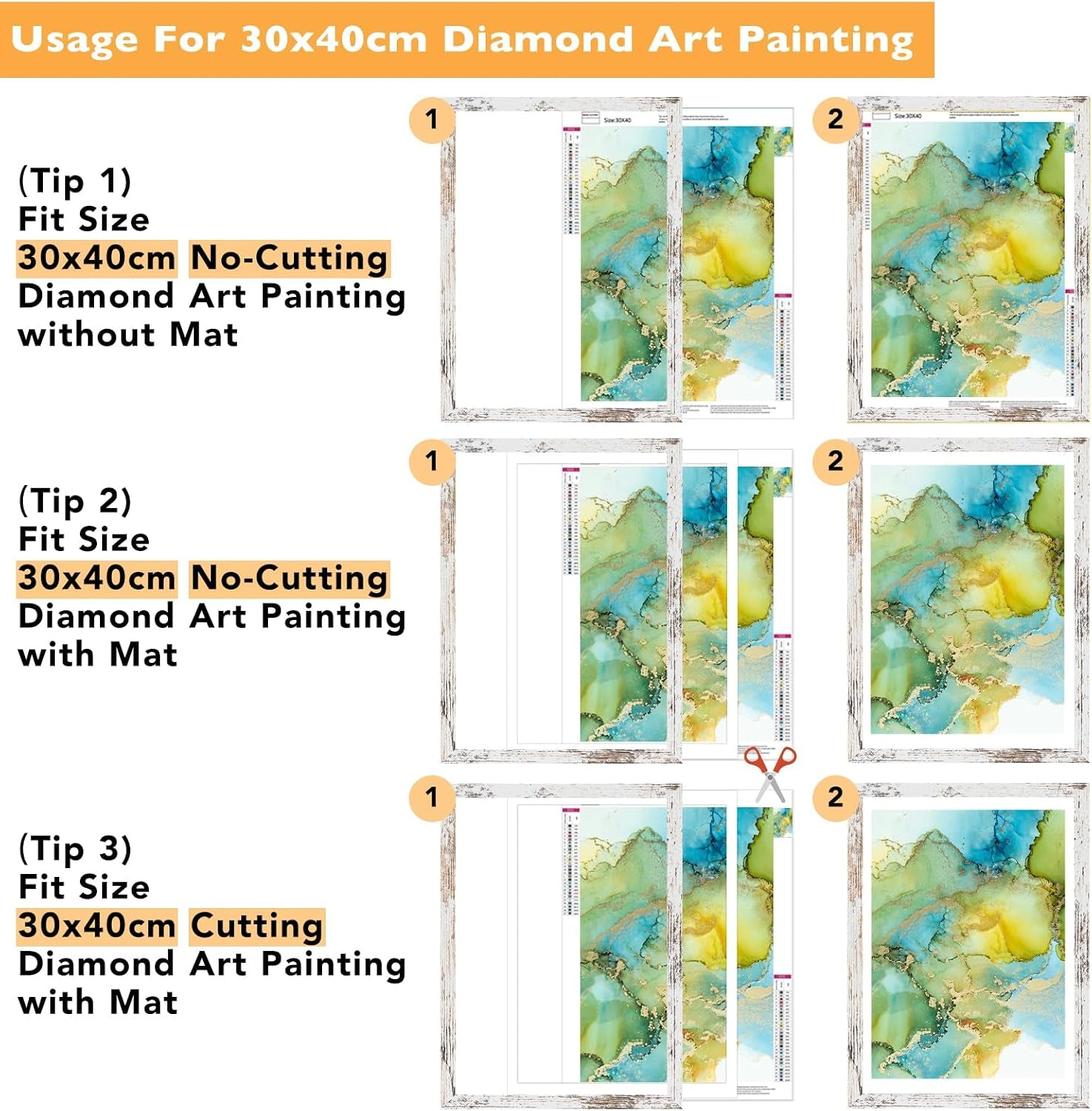 12x16-frame-rustic-white-with-10x14-mat-for-30-x-40cm-diamond-art-painting-display-photo-10-x-14-with-mat-or-12-x-16-without-mat-wood-12-by-16-picture-frame-for-wall-hanging-rustic-white-1-pack