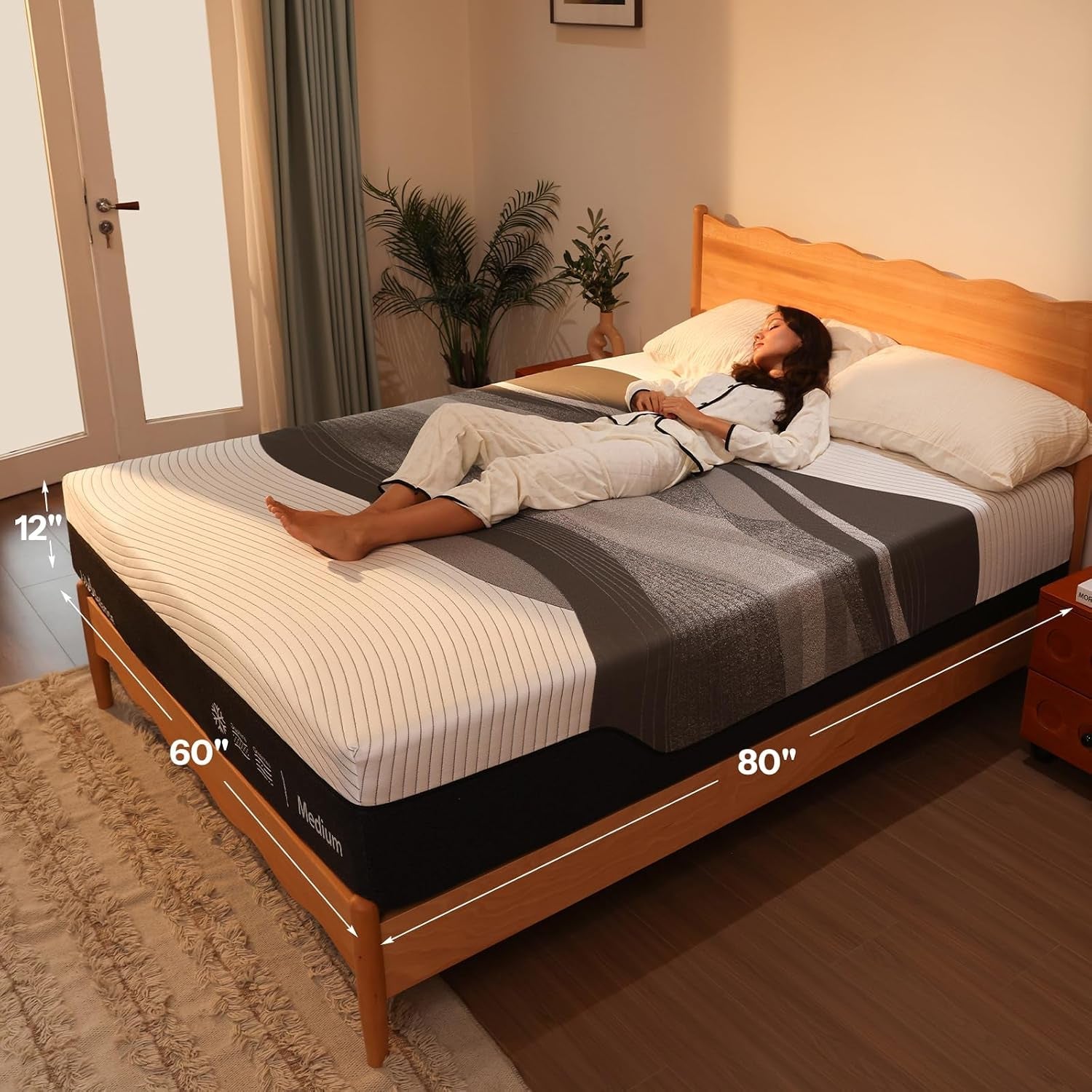 12-inch-queen-mattress-cooling-top-layer-graphene-and-green-tea-gel-cooling-memory-foam-assembled-in-usa-certipur-us-certified-medium-feel-mattress-in-a-box