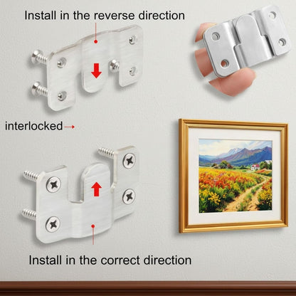 4 Pieces Sectional Couch Connectors Metal4