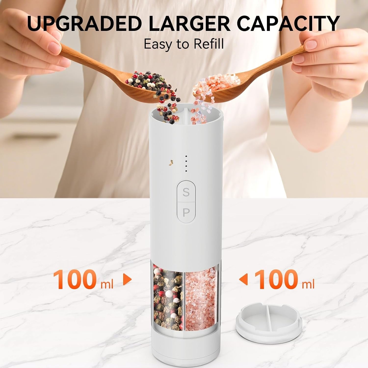 2-in-1-electric-salt-and-pepper-grinder-set-usb-rechargeable-automatic-salt-and-pepper-mill-shakers-with-battery-display-led-light-adjustable-coarsenesswhite
