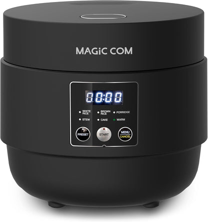 Rice Cooker 4 Cup Uncooked/ 8 Cup Cooked, Digital Display with Warmer, Small Rice Maker & Multiple Settings, 24H Delay Timer, Automatic Keep Warm, Nonstick Inner Pot, Arrocera Eléctrica1