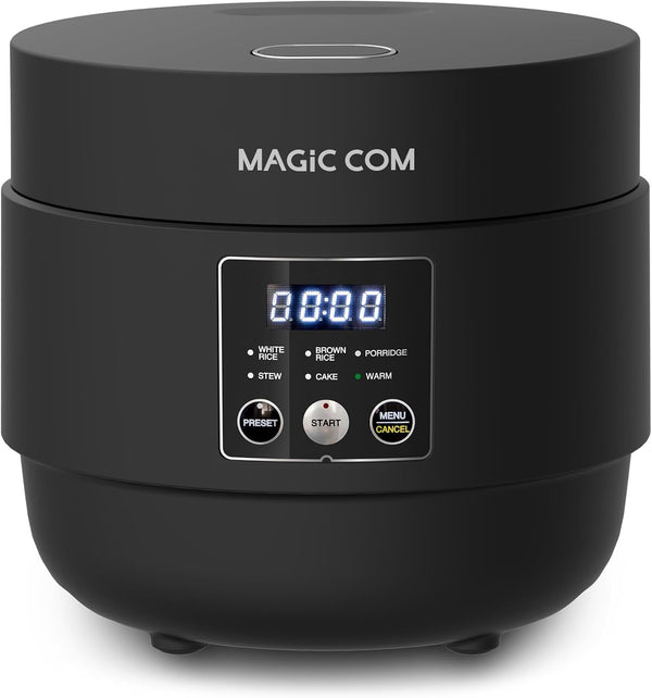 Rice Cooker 4 Cup Uncooked/ 8 Cup Cooked, Digital Display with Warmer, Small Rice Maker & Multiple Settings, 24H Delay Timer, Automatic Keep Warm, Nonstick Inner Pot, Arrocera Eléctrica1
