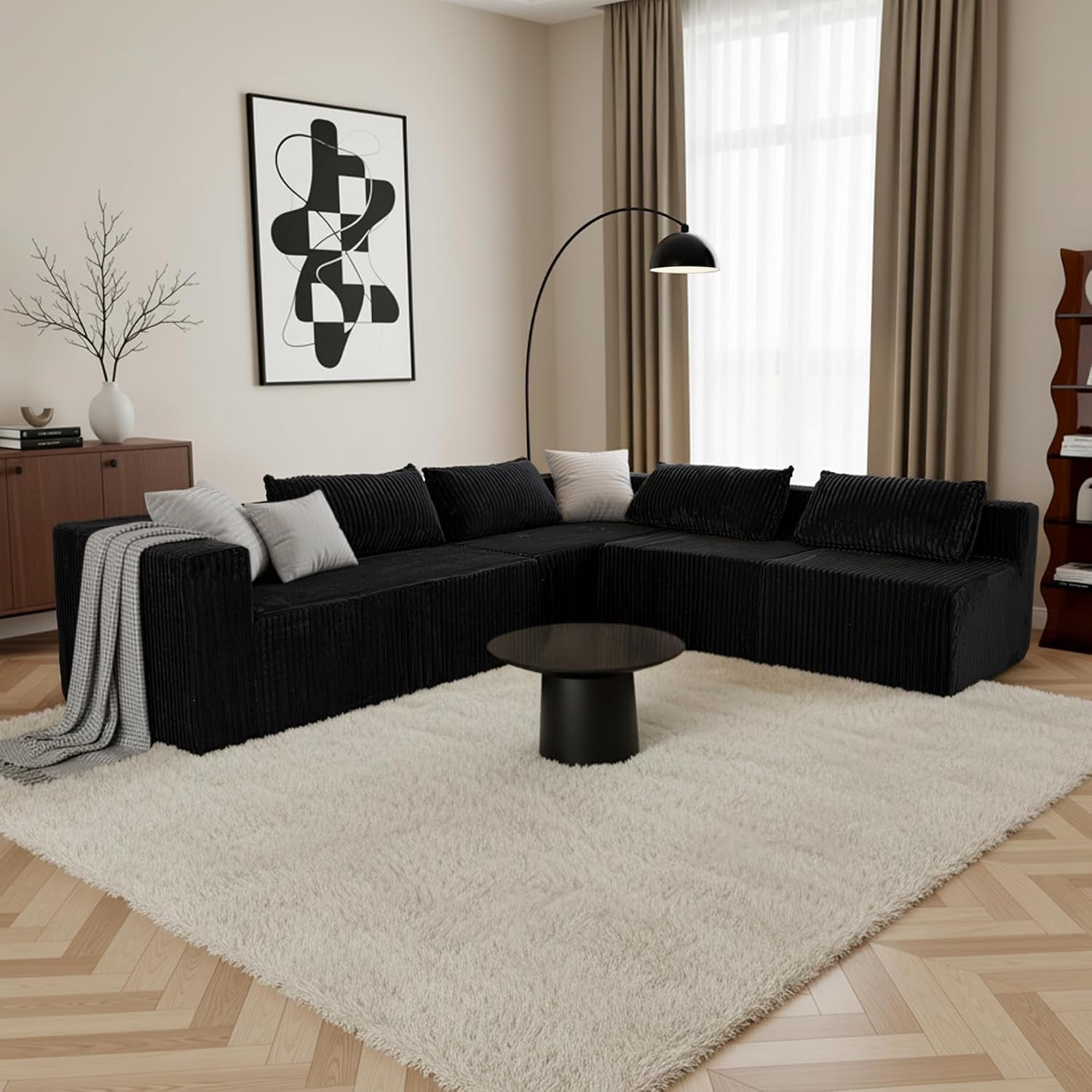 128-u-shaped-modular-sectional-sofa-no-assembly-required-oversized-cloud-couch-with-double-chaise-corduroy-fabric-for-living-room-apartment-black