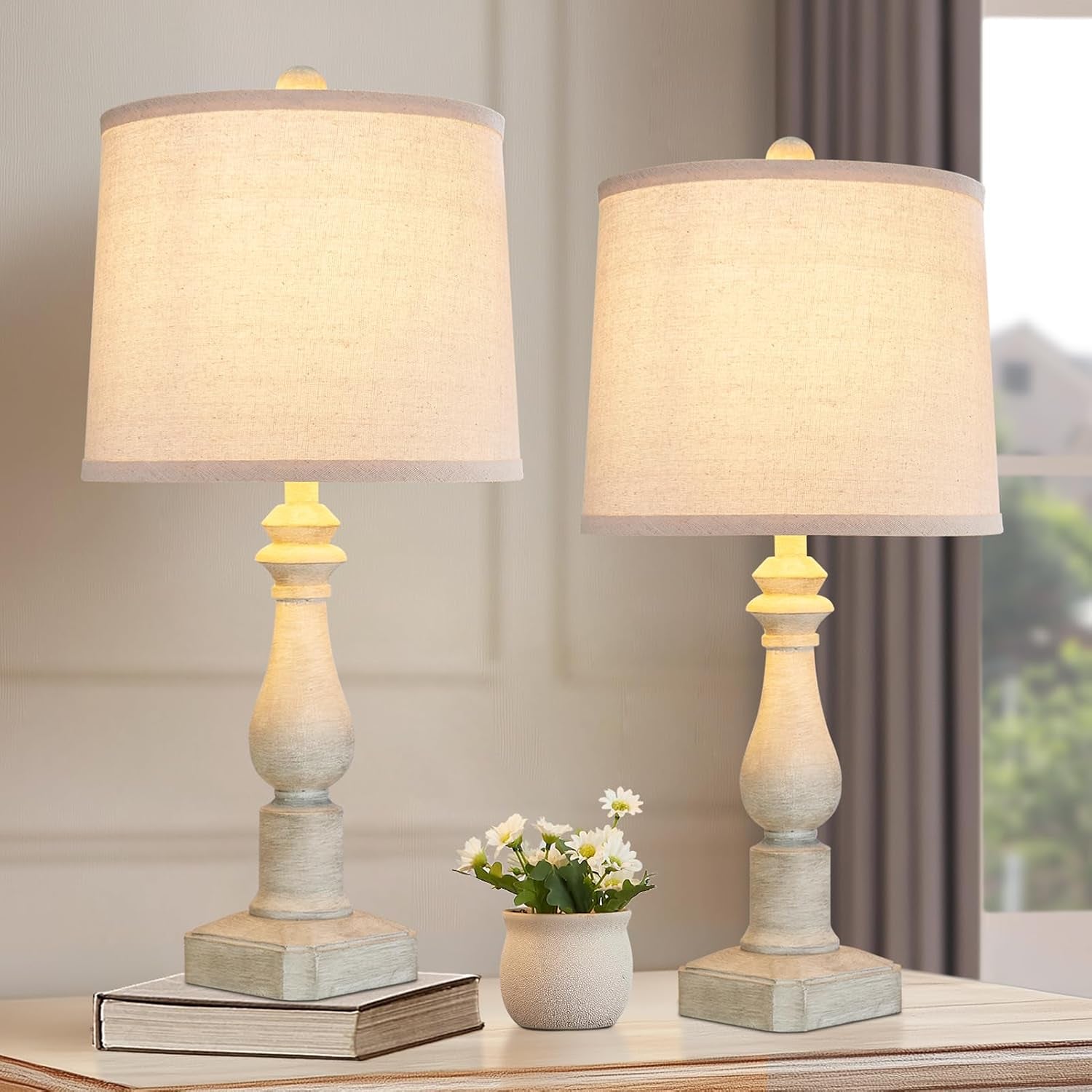 23-set-of-2-rustic-table-lamps-for-living-room-bedroom-traditional-farmhouse-resin-bedside-desk-lamps-for-study-room-nursery-office-2-bulbs-included