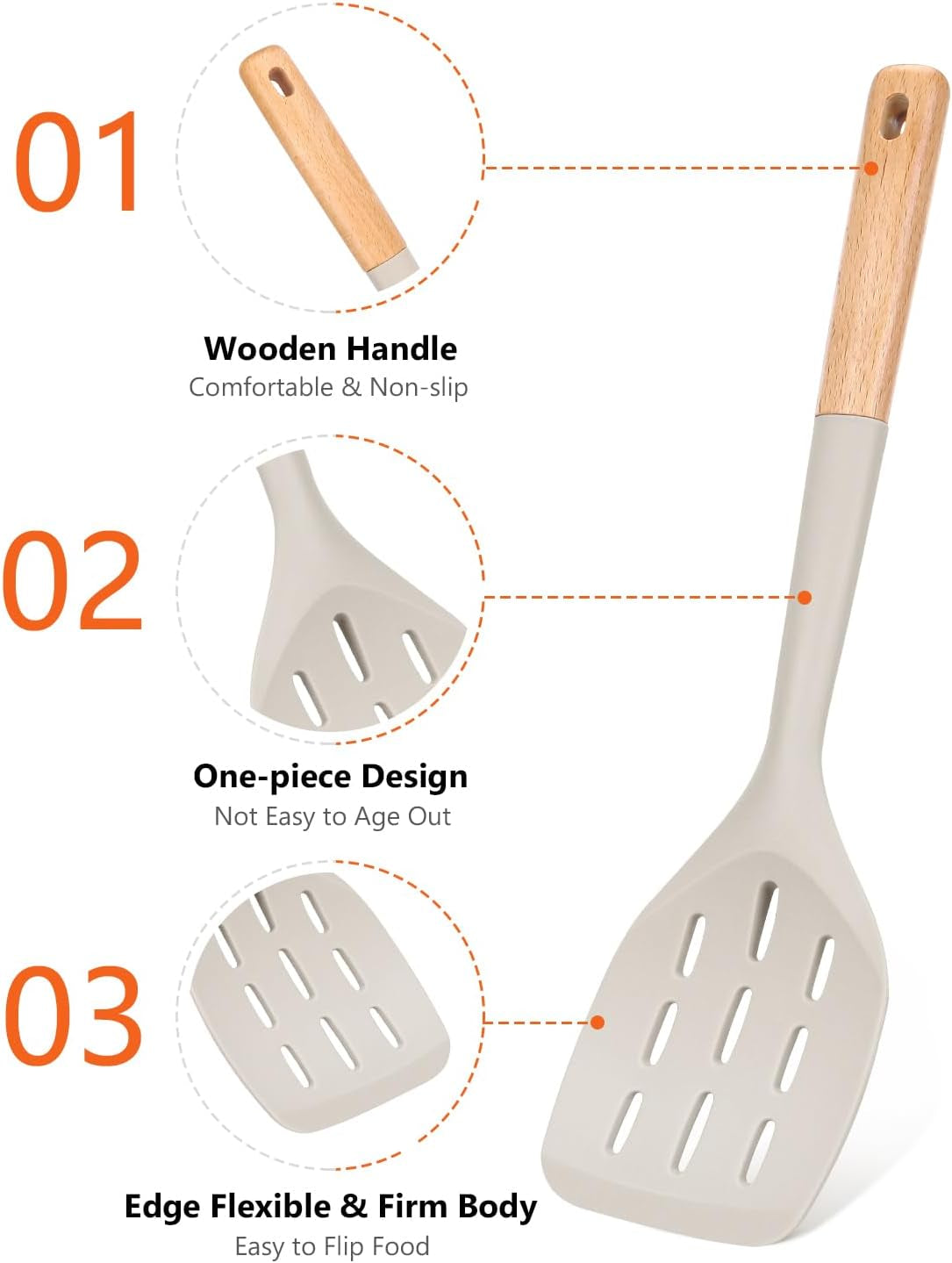silicone-spatula-non-stick-turner-for-cooking-food-grade-khaki
